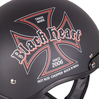 Kask motocyklowy W-TEC Black Heart V531 Iron Cross - Czarny