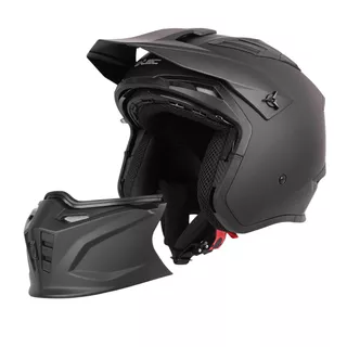 Kask motocyklowy modułowy W-TEC Badalone - Matt.czarny