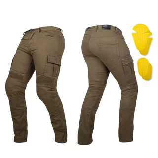 Spodnie motocyklowe męskie jeansy W-TEC Wallbridge Olive - Oliwkowa zieleń - Oliwkowa zieleń