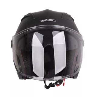 Kask motocyklowy otwarty W-TEC Barcela - Biały błyszczący