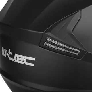 Kask motocyklowy otwarty W-TEC Barcela - Biały błyszczący