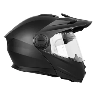 Kask motocyklowy enduro Flip-Up W-TEC Biscaia P/J - Matt.czarny