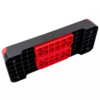 Step fitness do aerobiku regulowany inSPORTline AS150 - Czarno-czerwony