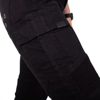 Damskie spodnie jeansy motocyklowe W-TEC Komehana - Czarny