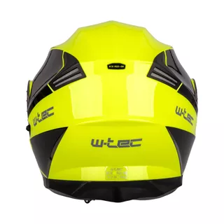 Kask motocyklowy pełny W-TEC Banelmeda - Czarny-fluo żółty
