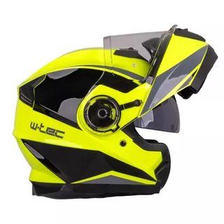 Kask motocyklowy pełny W-TEC Banelmeda - Czarny-fluo żółty
