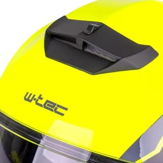 Kask motocyklowy pełny W-TEC Banelmeda - Czarny-fluo żółty