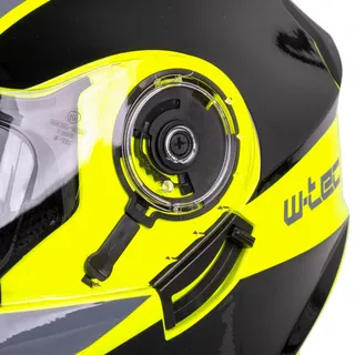 Kask motocyklowy pełny W-TEC Banelmeda - Czarny-fluo żółty