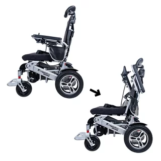 Elektryczny wózek inwalidzki inSPORTline Hawkie Evo II z regulowanym oparciem 700W - Zielony