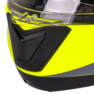 Kask motocyklowy pełny W-TEC Banelmeda - Czarny-fluo żółty