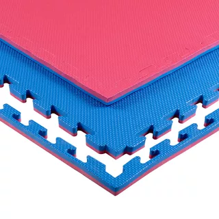 Mata Puzzle tatami podkładka do ćwiczeń inSPORTline Sazegul 100x100x2 cm - szaro-czarny, wzór 5 pasków