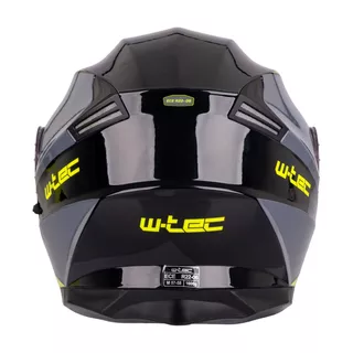Kask motocyklowy pełny W-TEC Banelmeda - Czarny-fluo żółty
