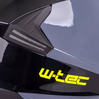 Kask motocyklowy pełny W-TEC Banelmeda - Czarny-fluo żółty