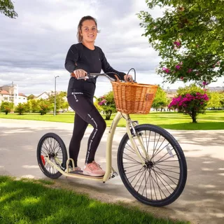 Hulajnoga na pompowanych kołach z koszykiem inSPORTline Olmina 26/20"
