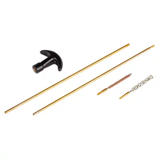Mosiężny wycior do wiatrówek inSPORTline Garbikta ∙ kaliber 5,5 mm ∙ ergonomiczny uchwyt ∙ 2 pręty wkręcane ∙ twarda i miękka szczotka