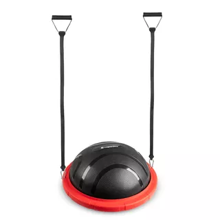 Podkładka balansująca trener równowagi inSPORTline Dome Edge z gumowymi ekspanderami linkami 100 cm / 4,6 kg