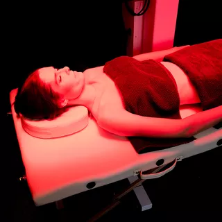 Panel podczerwieni LED lampa terapeutyczna na podczerwień inSPORTline Supetar - Biały