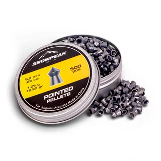 Śruty diabolo inSPORTline Snowpeak Pointed ∙ 500 szt ∙ grzybek ∙ większa przebijalność ∙ do wiatrówek