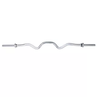 Gryf łamany inSPORTline Combinatore ∙ do bicepsów i tricepsów ∙ antypoślizgowy chwyt ∙ 123 cm / 30 mm ∙ zaciski zabezpieczające