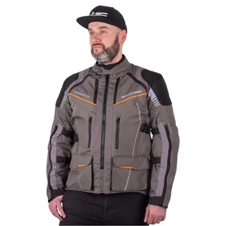 Turystyczna kurtka motocyklowa W-TEC Smackton - Szary pomarańczowy