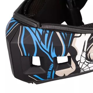 Kask Downhill na rower motor enduro zjazdowy W-TEC Delgada - Freestylowy błękit