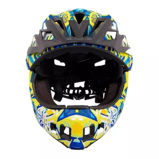 Kask Downhill na rower motor enduro zjazdowy W-TEC Delgada - Freestylowy błękit