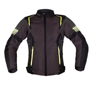 Letnia kurtka motocyklowa W-TEC Pelyes - szaro-fluo