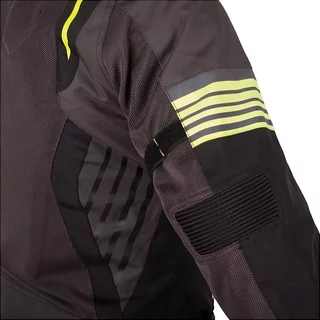 Letnia kurtka motocyklowa W-TEC Pelyes - szaro-fluo