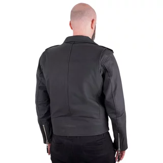 Męska skórzana kurtka motocyklowa W-TEC Brineo - Matt.czarny