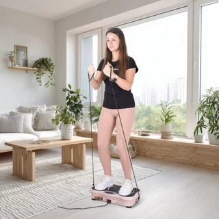 Platforma wibracyjna z linkami, głośnikiem, bluetooth inSPORTline Maviro - Grafitowy