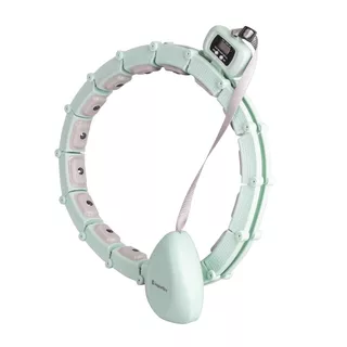 Hula hop z obciążeniem inSPORTline Weight Hoop Lite 69–135 cm ∙ magnetyczne wypustki ∙ ekran LCD ∙ regulowany obwód ∙ magnety