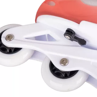 Łyżworolki damskie inSPORTline Aprikota regulowane  ∙ łożyska ABEC 5  ∙ nośność 100 kg