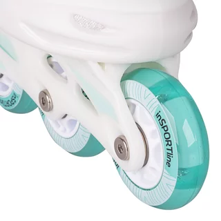 Łyżworolki regulowane dziecięce inSPORTline Tealero kółkami LED ABEC-7
