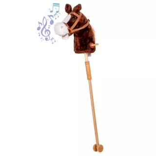 Hobby Horse koń na kiju z kółeczkami oraz dźwiękiem inSPORTline Arklino