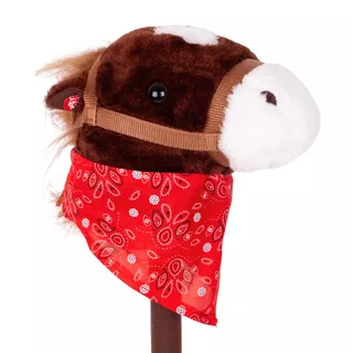 Hobby Horse koń na kiju z dźwiękiem inSPORTline Ferdino - Beżowy