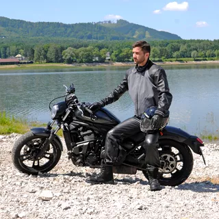 Kask motocyklowy W-TEC NK-850 otwierany + BLENDA - Biały błyszczący