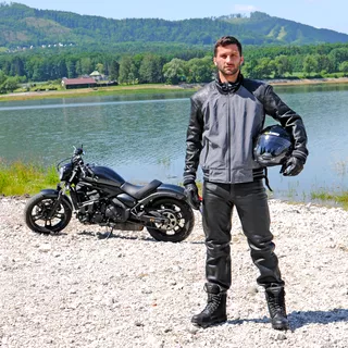 Kask motocyklowy W-TEC NK-850 otwierany + BLENDA - Biały błyszczący
