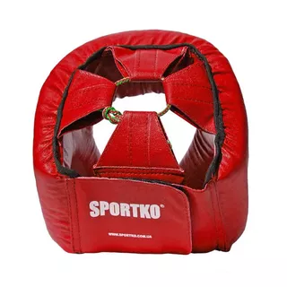 Bokserski ochraniacz głowy SportKO OD1 - Czerwony