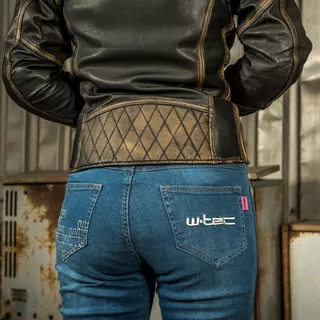 Damskie jeansy motocyklowe W-TEC GoralCE - Niebieski