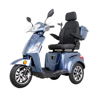 Trójkołowy wózek elektryczny inSPORTline Zorica Deluxe ∙ hamulec elektromagnetyczny ∙ 3 tryby prędkości ∙ zasięg 45 km - Niebieski