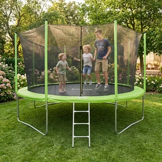 Trampolina z pełnym wyposażeniem inSPORTline Irbiso 427 cm