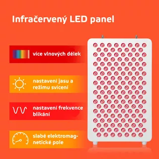 Panel podczerwieni LED lampa terapeutyczna na podczerwień inSPORTline Katuni - Biały