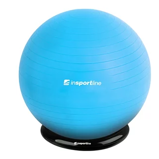Piłka gimnastyczna z funkcją krzesła inSPORTline Top Ball 85 cm BallBase - Czerwony - Niebieski