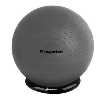 Piłka gimnastyczna z funkcją krzesła inSPORTline Top Ball 85 cm BallBase - Czerwony - Ciemny szary