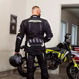 Męska kurtka motocyklowa W-TEC Aircross - Czarno-złoty