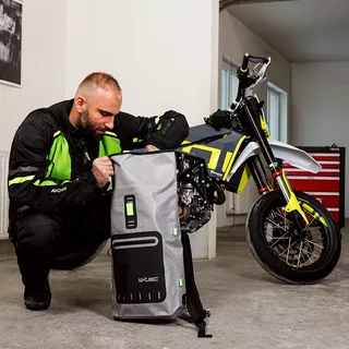 Męska kurtka motocyklowa W-TEC Aircross - Czarno-złoty