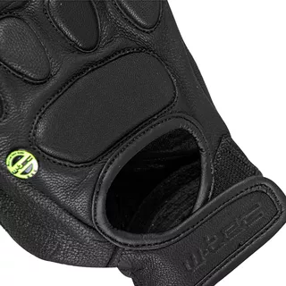 Męskie skórzane rękawice motocyklowe W-TEC Cherton - Czarny