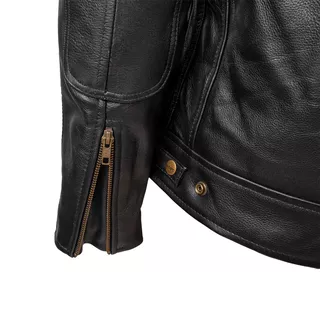 Damska skórzana kurtka motocyklowa W-TEC Urban Noir Lady - Czarny