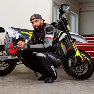 Spodnie motocyklowe męskie W-TEC Excellent - Szary