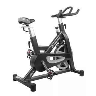 Masywny Spinningowy Rower Treningowy inSPORTline Airin - OUTLET - Czarno-srebrny